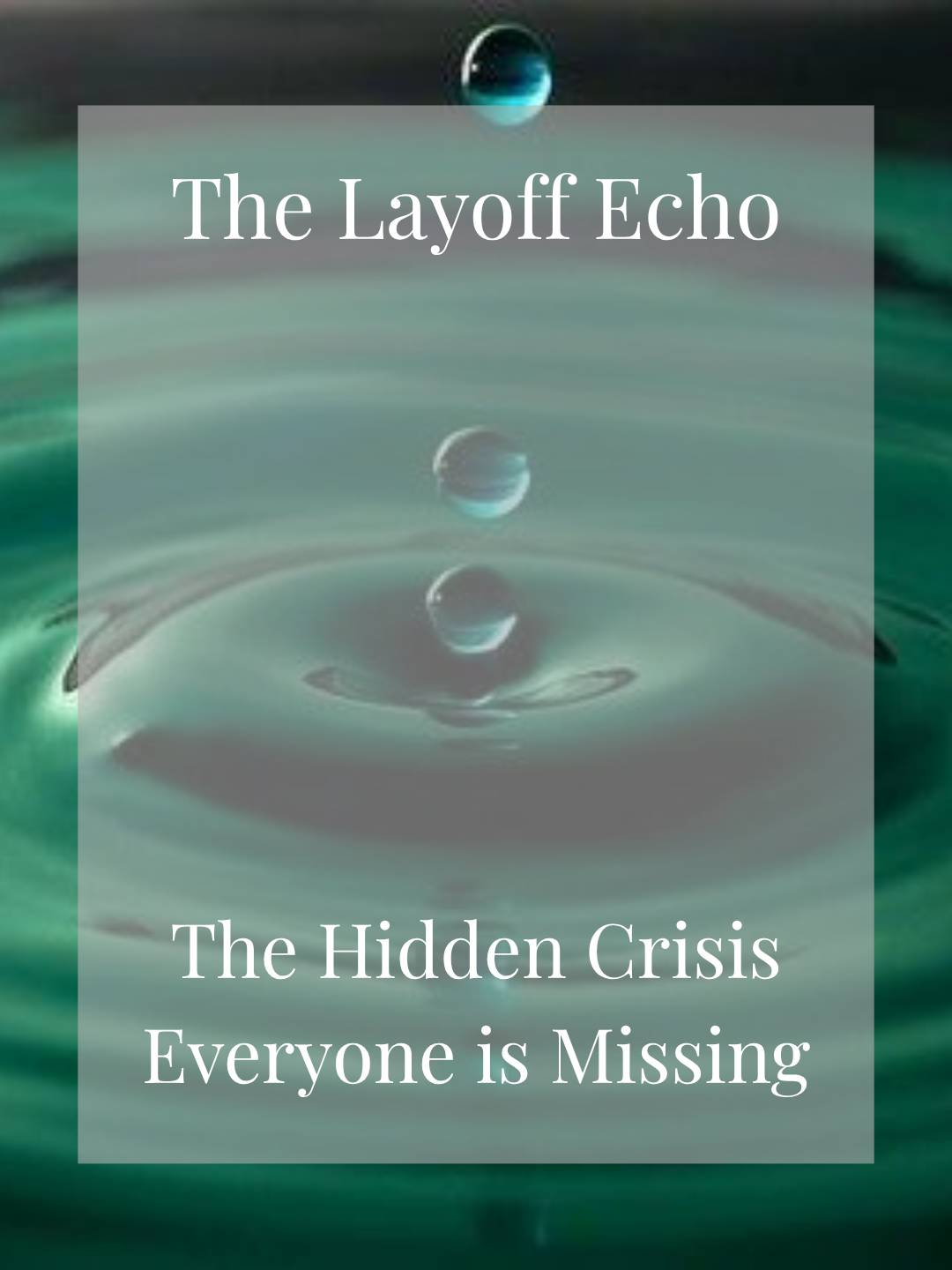 Green water with ripples